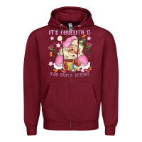 Burgundy its abuelita and pan dulce season mexican santa Zipper Hoodie - MaliasSmallBusiness