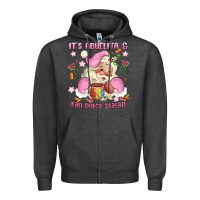 Charcoal Heather its abuelita and pan dulce season mexican santa Zipper Hoodie - MaliasSmallBusiness