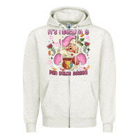 Oatmeal Heather its abuelita and pan dulce season mexican santa Zipper Hoodie - MaliasSmallBusiness