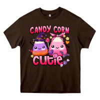 Chocolate Brown candy corn cutie Heavy Core Tee - BarkalooDesign