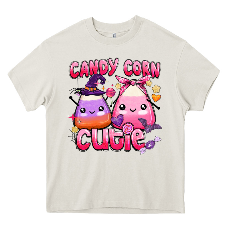 Candy Corn Cutie Heavy Core Tee by BarkalooDesign | Teevron