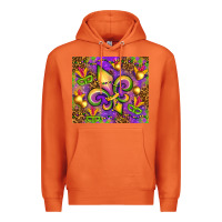 Carrot Mardi Gras fleur de lis Premium Hoodie - NancyCooperArtShop