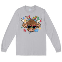 Moon Dust autism awareness cow Long Sleeve Tee - MaliasSmallBusiness
