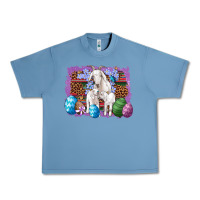 Pebble Blue goat family eggs flowers leopard serape glitter Urban Heavy Tee - Artiststas