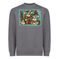 Storm tribe tent western background Heavyweight Sweatshirt - AdoDesignShop