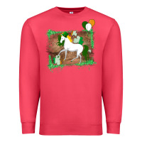 Cardinal Unicorn Dabbing with Shamrock for St. Patricks Day Premium Sweatshirt - Bettercallsaul