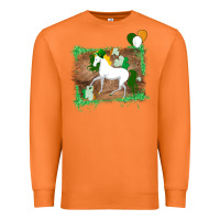 Carrot Unicorn Dabbing with Shamrock for St. Patricks Day Premium Sweatshirt - Bettercallsaul