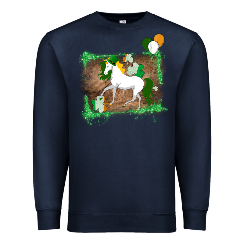 Unicorn Dabbing With Shamrock For St. Patricks Day Premium Sweatshirt by Bettercallsaul | Teevron