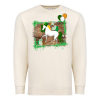 Sandshell Unicorn Dabbing with Shamrock for St. Patricks Day Premium Sweatshirt - Bettercallsaul