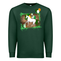 Sports Green Unicorn Dabbing with Shamrock for St. Patricks Day Premium Sweatshirt - Bettercallsaul
