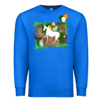 True Royal Unicorn Dabbing with Shamrock for St. Patricks Day Premium Sweatshirt - Bettercallsaul