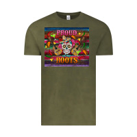 Vintage Olive proud of my roots tumbler Vintage Tee - BundleAndBundleShop