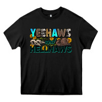Black yeehaws and hellnaws Heavy Core Tee - Zillion Design Studio
