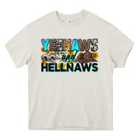 Cream yeehaws and hellnaws Heavy Core Tee - Zillion Design Studio