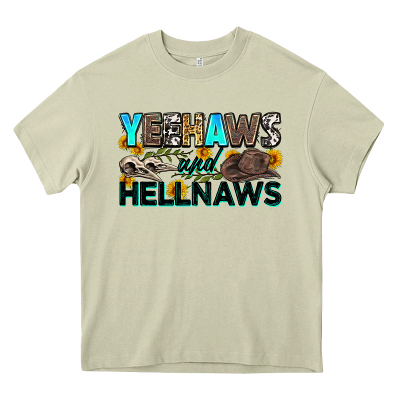Yeehaws And Hellnaws Heavy Core Tee by Zillion Design Studio | Teevron