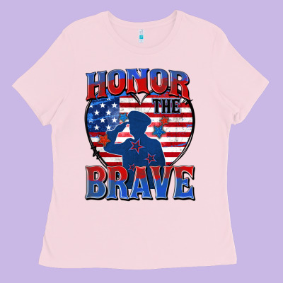 Honor The Brave Ladies Tee Designed By Zillion Design Studio