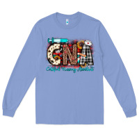 Colony Blue Christmas cna certified nursing assistant Long Sleeve Tee - JahusDesignShop