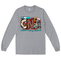Heather Grey Christmas cna certified nursing assistant Long Sleeve Tee - JahusDesignShop