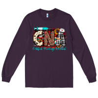 Plum Christmas cna certified nursing assistant Long Sleeve Tee - JahusDesignShop