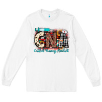 White Christmas cna certified nursing assistant Long Sleeve Tee - JahusDesignShop
