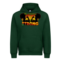 Forest Green My history is strong Urban Hoodie - HowdyJamesFarm