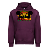 Mauve Wine My history is strong Urban Hoodie - HowdyJamesFarm