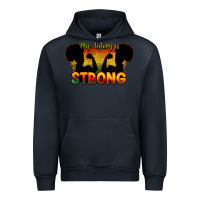 Navy My history is strong Urban Hoodie - HowdyJamesFarm