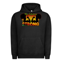 Pigment Black My history is strong Urban Hoodie - HowdyJamesFarm
