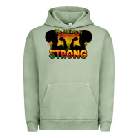 Pigment Oil Green My history is strong Urban Hoodie - HowdyJamesFarm
