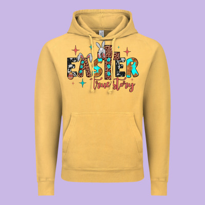 Easter True Story Vintage Hoodie Designed By Jahusdesignshop