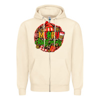Sandshell merry leopard merry christmas Zipper Hoodie - MaliasSmallBusiness