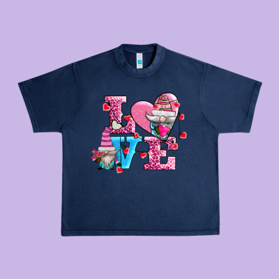 Love And Gnomes Urban Heavy Tee Designed By Adodesignshop