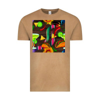 Vintage Camel margarita and taco seamless pattern Vintage Tee - BundleAndBundleShop