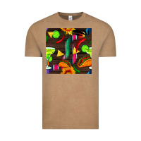 Vintage Coffee margarita and taco seamless pattern Vintage Tee - BundleAndBundleShop
