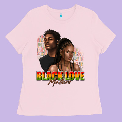 Ladies Tee afro black love matters