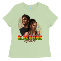Matcha afro black love matters Ladies Tee - texasbilliewilder