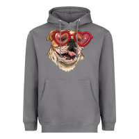 Storm English bulldog with love glass Heavyweight Hoodie - RanaPortraitStore