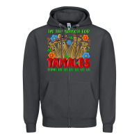 Smoke tis the season for tamales tama la la la la la la Zipper Hoodie - MaliasSmallBusiness