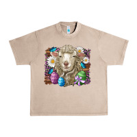 French Oak easter sheep eggs butterfly daisys leopard glitter wooden Urban Heavy Tee - Artiststas