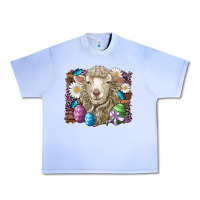 Grape Ice easter sheep eggs butterfly daisys leopard glitter wooden Urban Heavy Tee - Artiststas