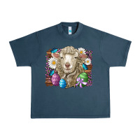 Midnight Navy easter sheep eggs butterfly daisys leopard glitter wooden Urban Heavy Tee - Artiststas