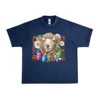 Navy easter sheep eggs butterfly daisys leopard glitter wooden Urban Heavy Tee - Artiststas
