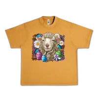 Peanut Butter easter sheep eggs butterfly daisys leopard glitter wooden Urban Heavy Tee - Artiststas