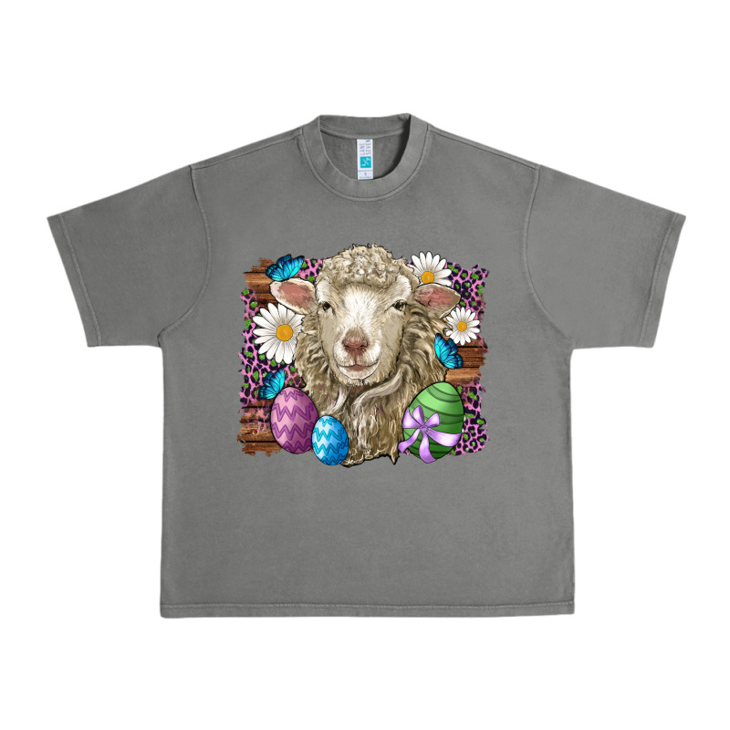 Easter Sheep Eggs Butterfly Daisys Leopard Glitter Wooden Urban Heavy Tee by Artiststas | Teevron