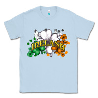 Dusty Blue ireland flag Classic Tee - NancyCooperArtShop
