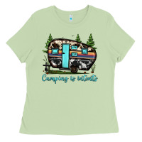 Camping Is Intents Ladies Tee | Teevron
