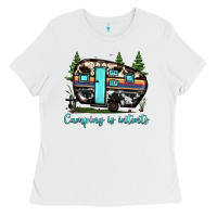 White camping is intents Ladies Tee - JahusDesignShop
