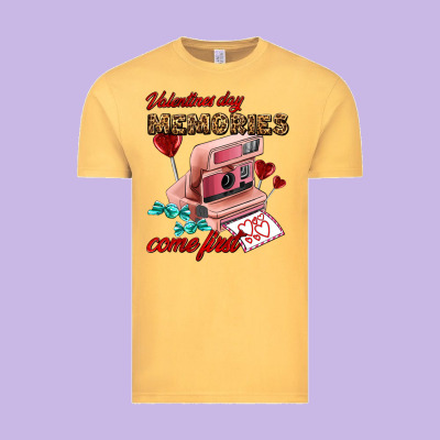 Valentines Day Memories Come First Vintage Tee Designed By Adodesignshop