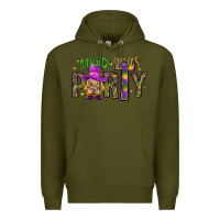 Army Green Mardi Gras party Premium Hoodie - NancyCooperArtShop