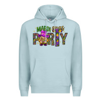 Blue Mist Mardi Gras party Premium Hoodie - NancyCooperArtShop